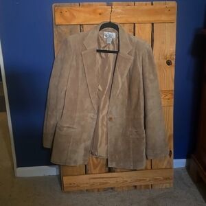 100% suede tan jacket